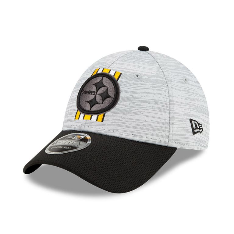 Gorras New Era Nfl Negros - Pittsburgh Steelers NFL Training 9FORTY Stretch Snap 80419NBMY